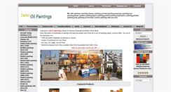 Desktop Screenshot of dafenoilpaintings.com